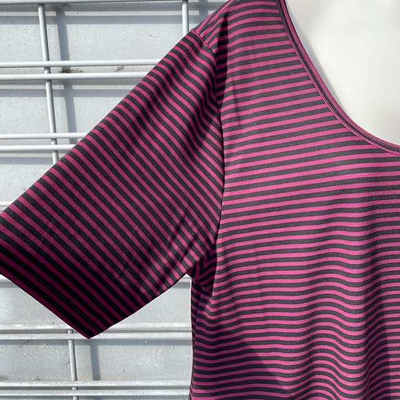 LLR Striped Perfect T Tunic Top-#0506 - Picture 4 of 12
